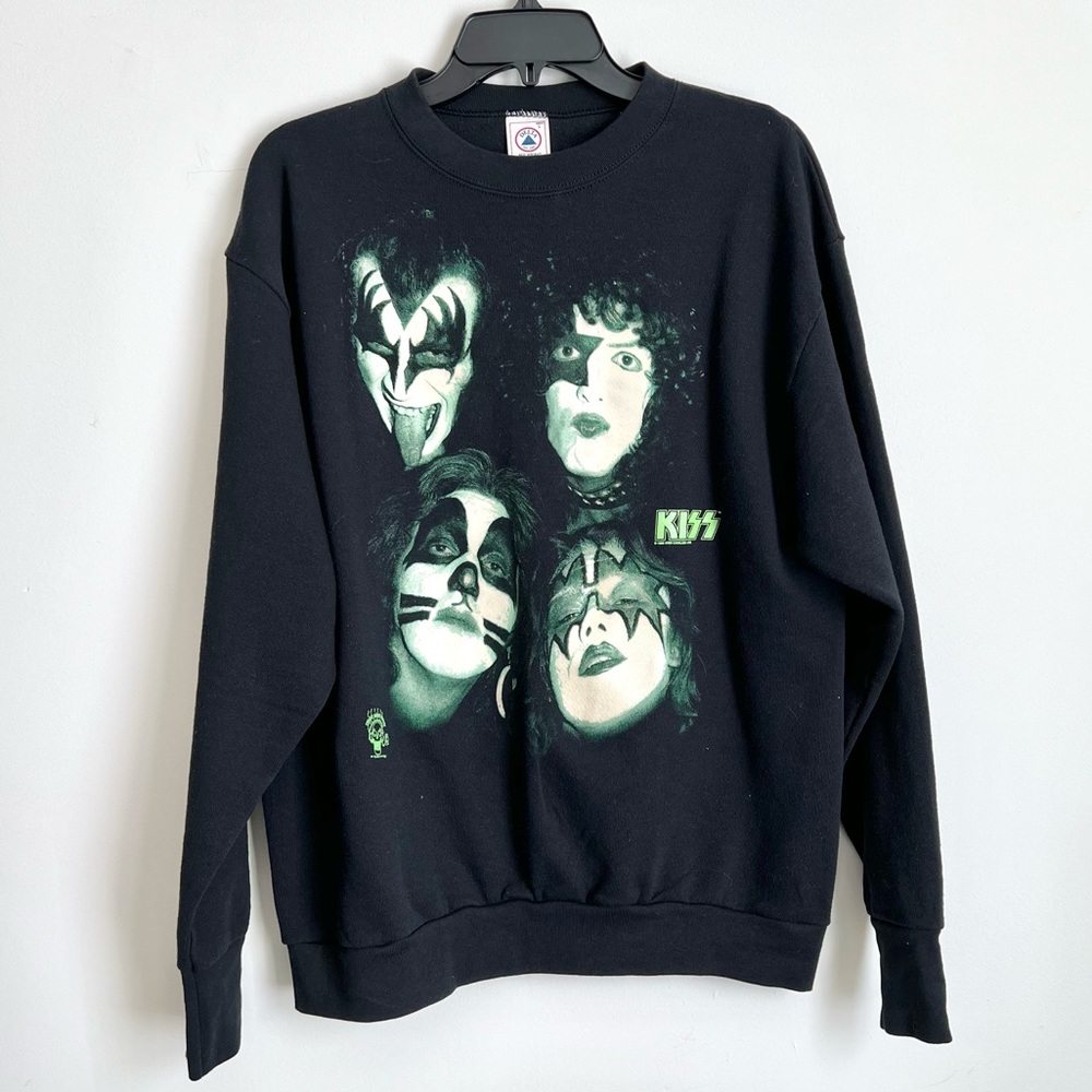 Vintage 90s Kiss Crewneck Sweatshirt - Large